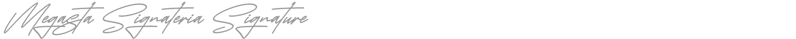 Megasta Signateria Signature font preview